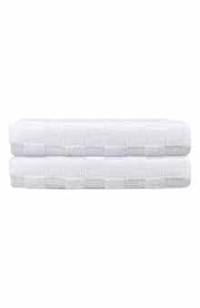 DePera Waffle Terry 2-Piece Turkish Cotton Bath Towel Set