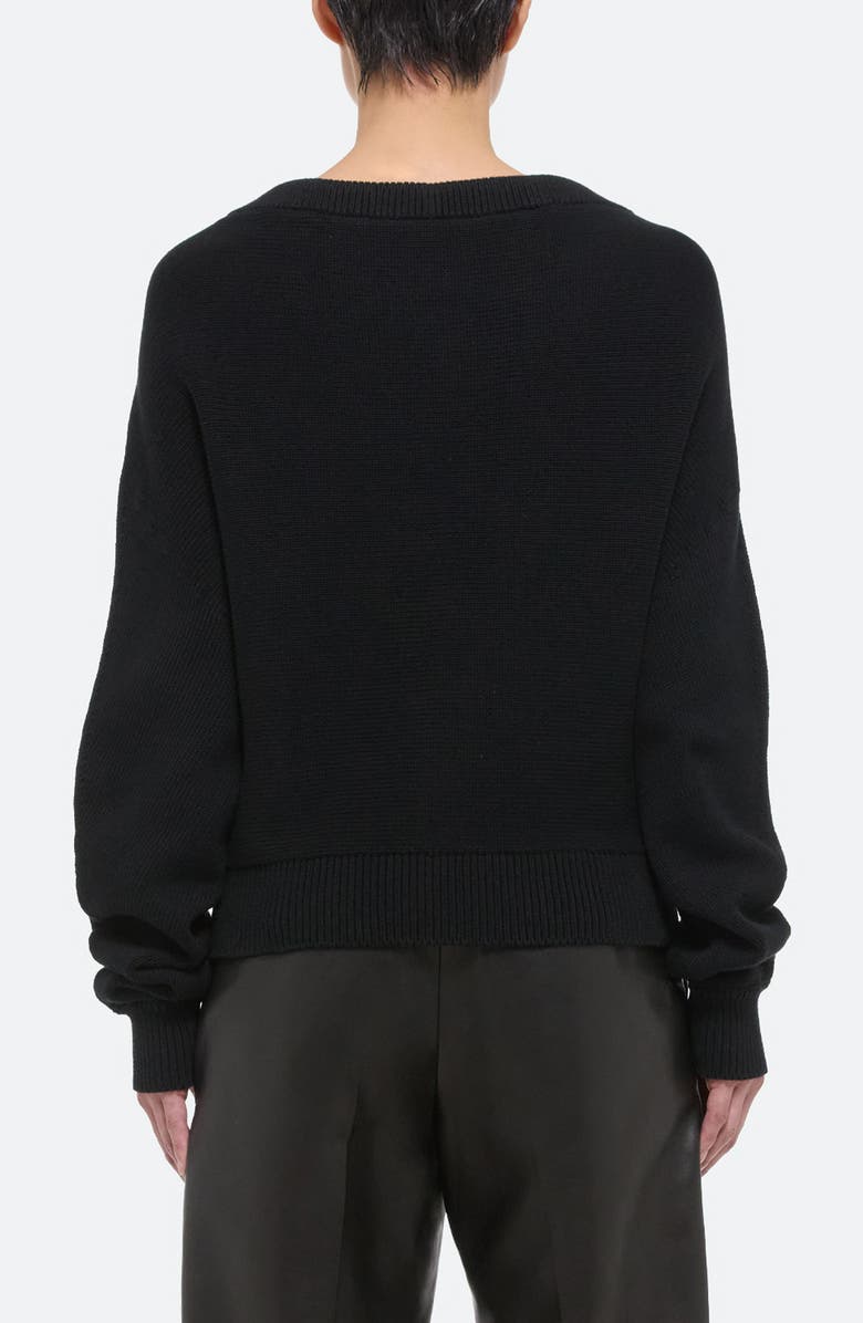 Helmut Lang Organic Cotton Drawstring Neck Sweater | Nordstrom