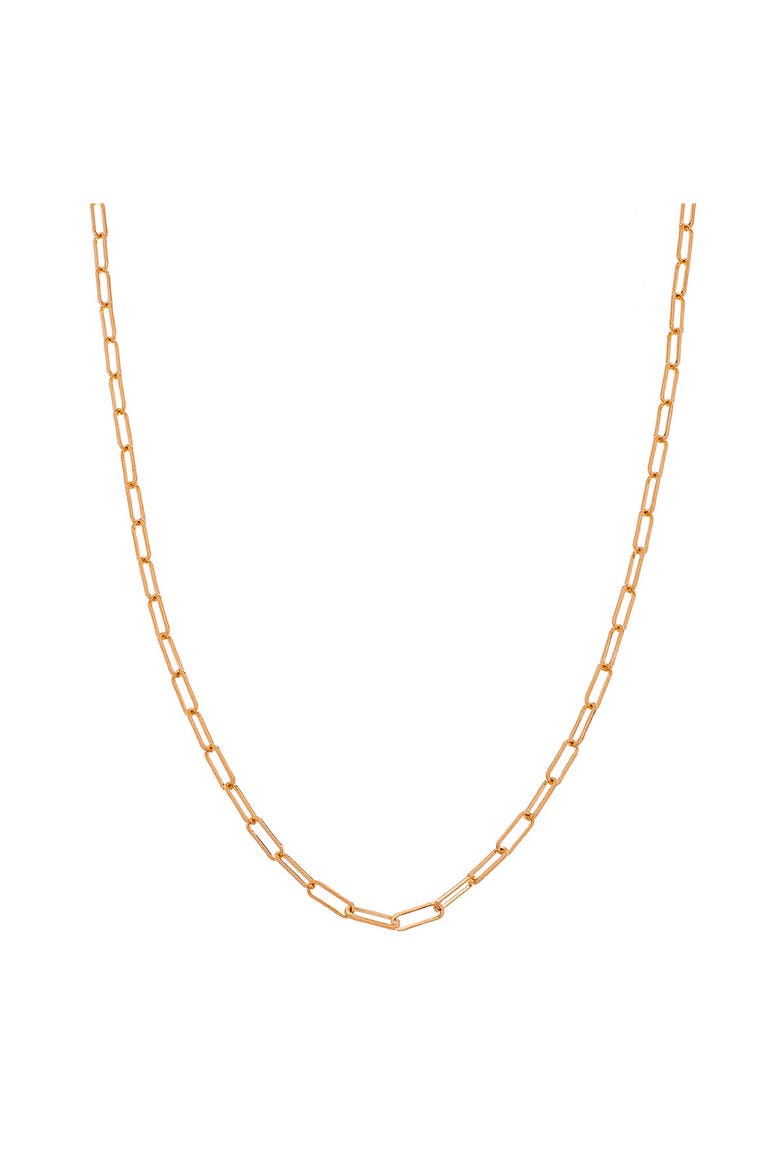Paper Clip Chain Necklace, Main, color, ROSE
