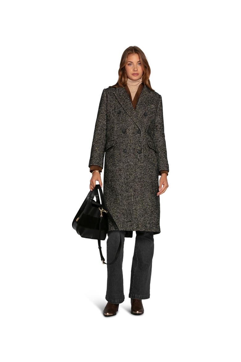 Wherever I Go Tweed Coat, Alternate, color, Black