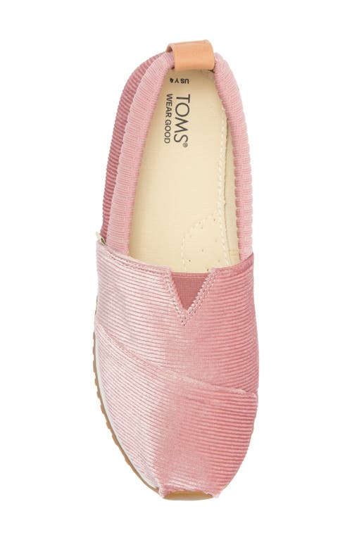 Toms Kids' Alpargata Resident Quilted Slip-on Sneaker In Pink