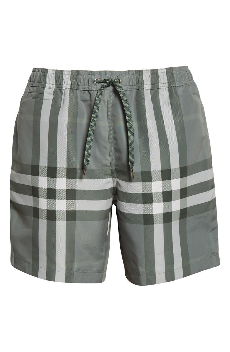 Burberry Men's Martin Check Swim Trunks, Alternate, color, 