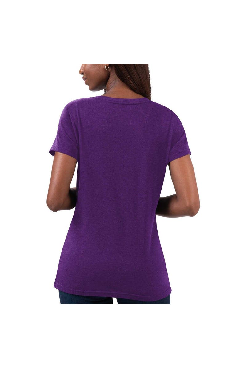 G-III 4HER BY CARL BANKS Women's G-III 4Her by Carl Banks Purple Alex Bowman Snap V-Neck T-Shirt, Alternate, color, Purple