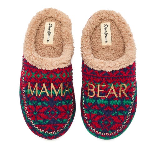 Dearfoams Mama Bear Clog Slipper In Multi