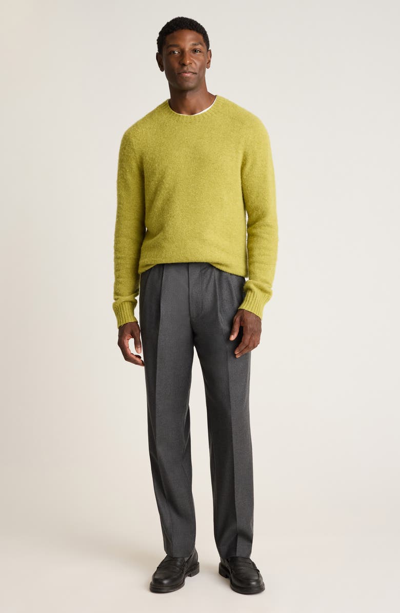 Bonobos Pleated Wool Dress Pants, Alternate, color, Medium Grey