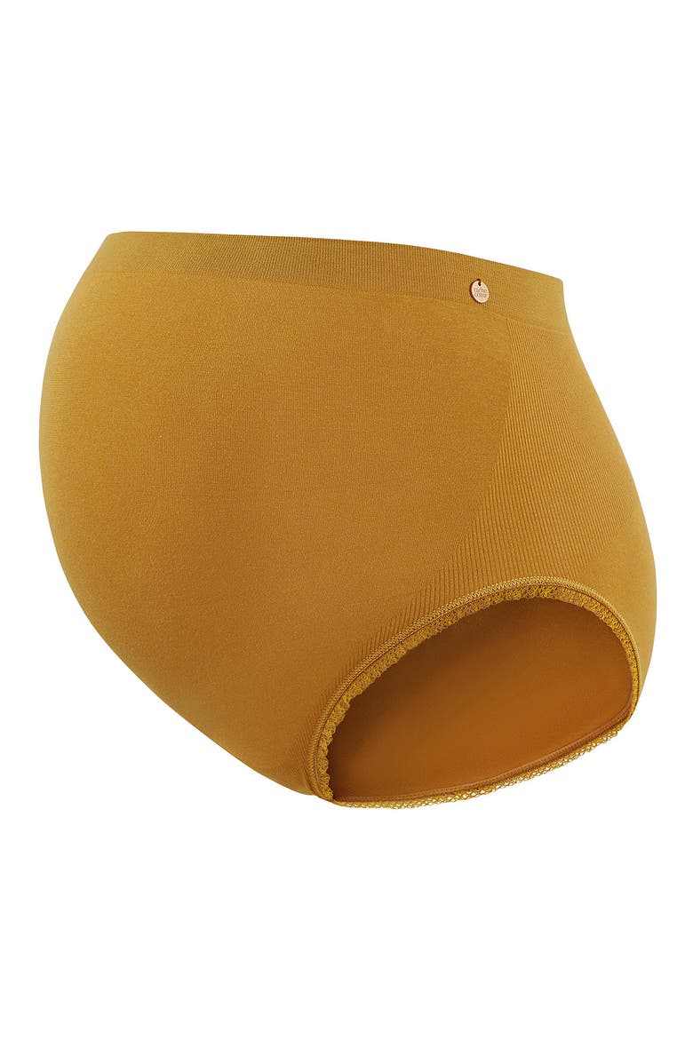 High Waist Maternity Briefs, Alternate, color, CUMIN