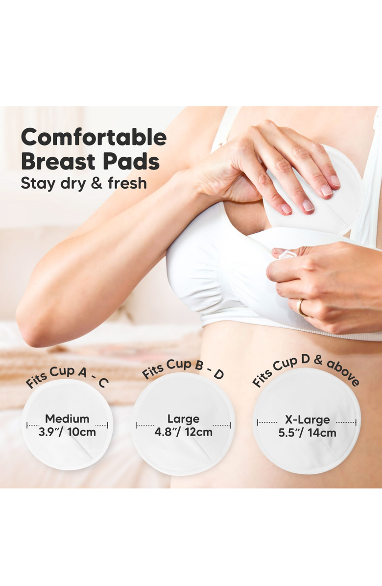 KeaBabies 8-Pack Comfy Nursing Pads, Alternate, color, Bare Beige
