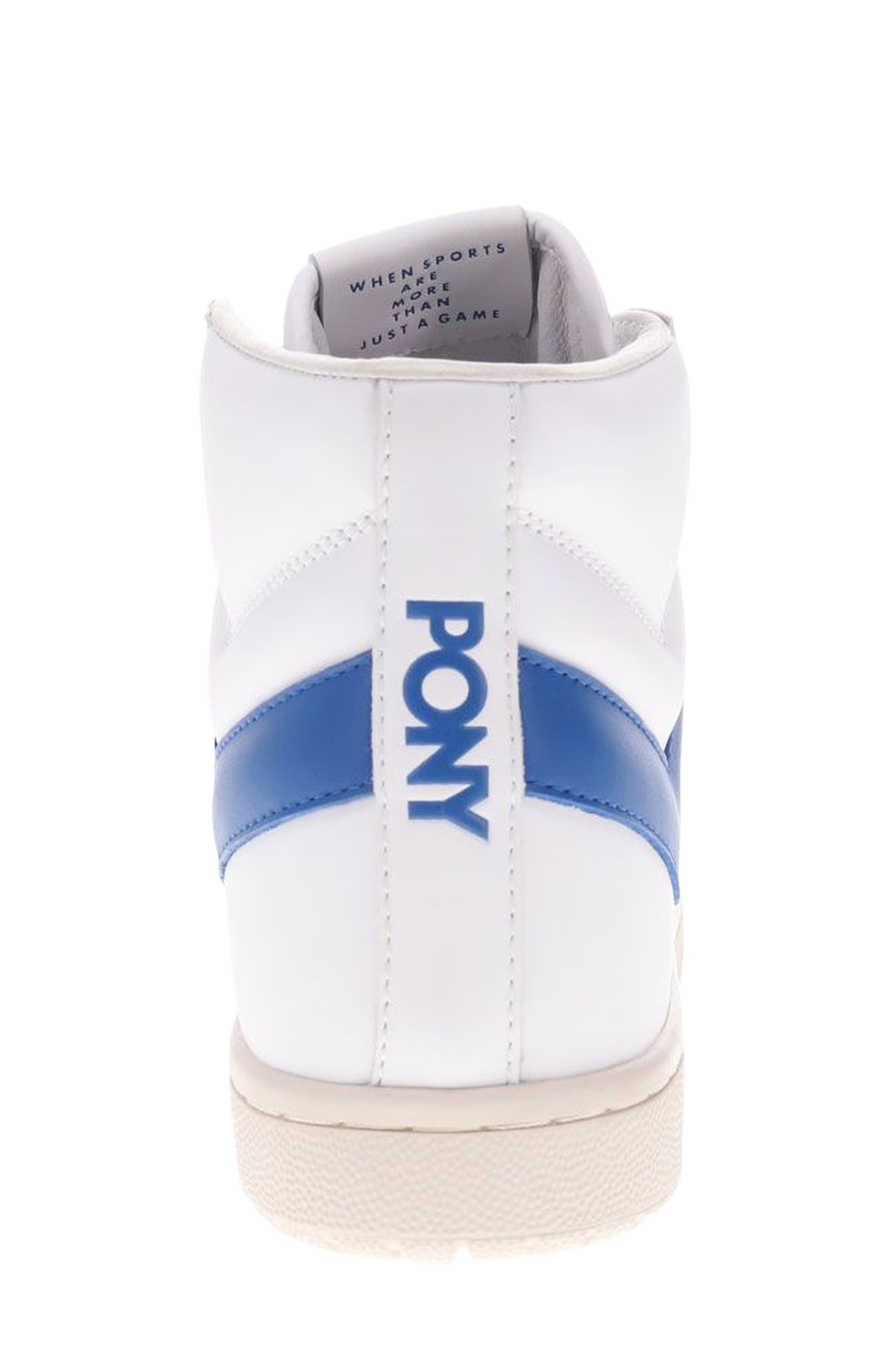 PONY M-Pro High Sneakers, Alternate, color, White/Blue/Off White