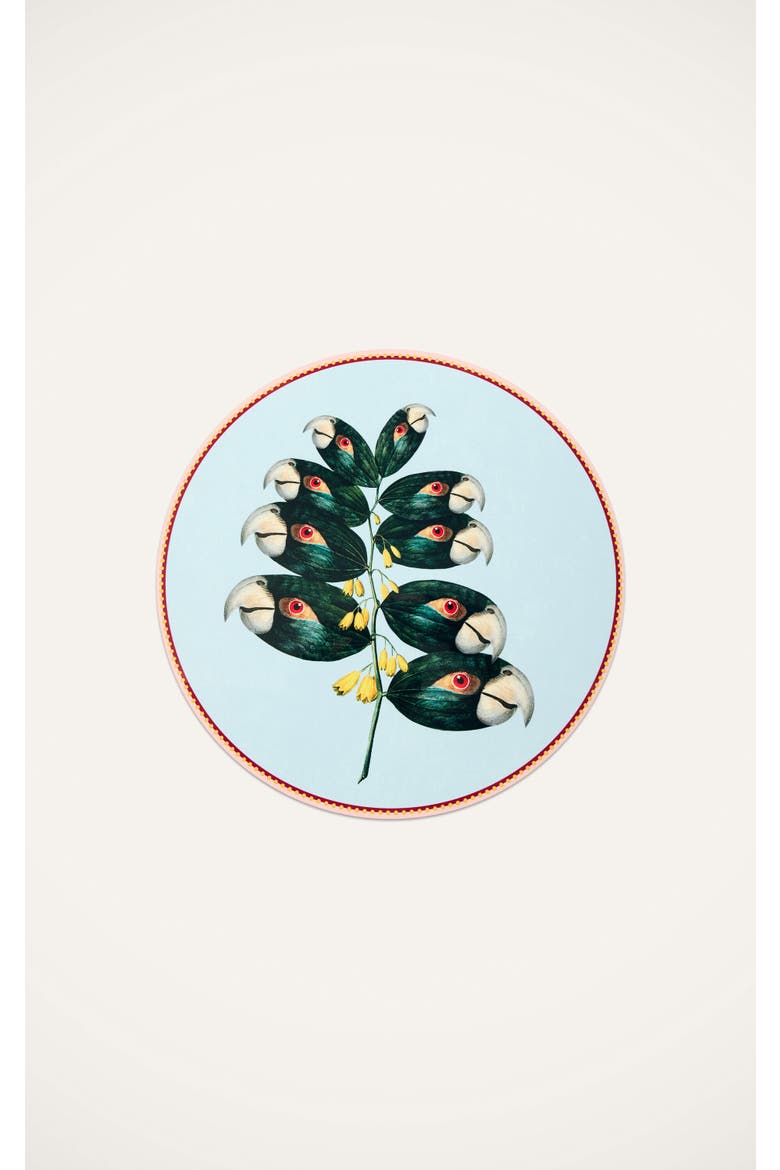 Disk Placemat, Main, color, Parrotstem Light Blue