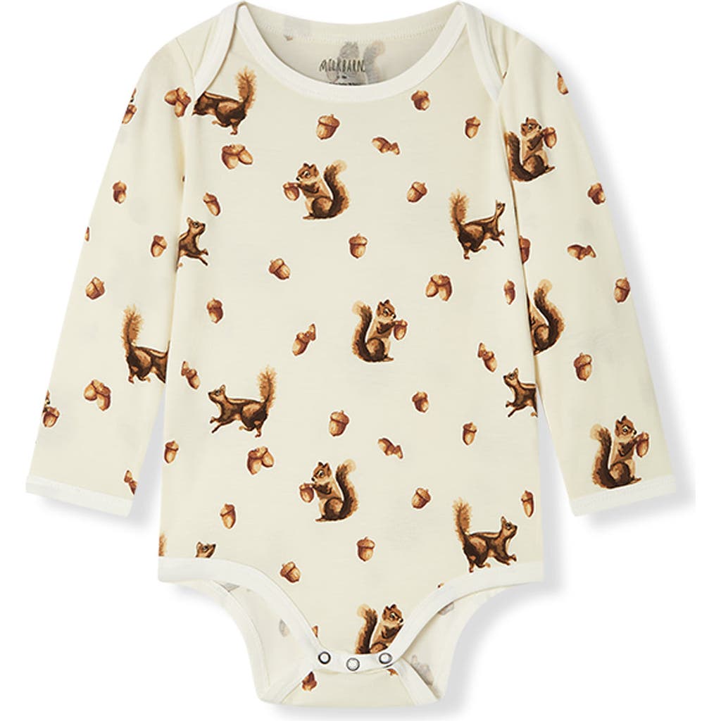 Milkbarn Luxe Stretch Long Sleeve One Piece In Multi