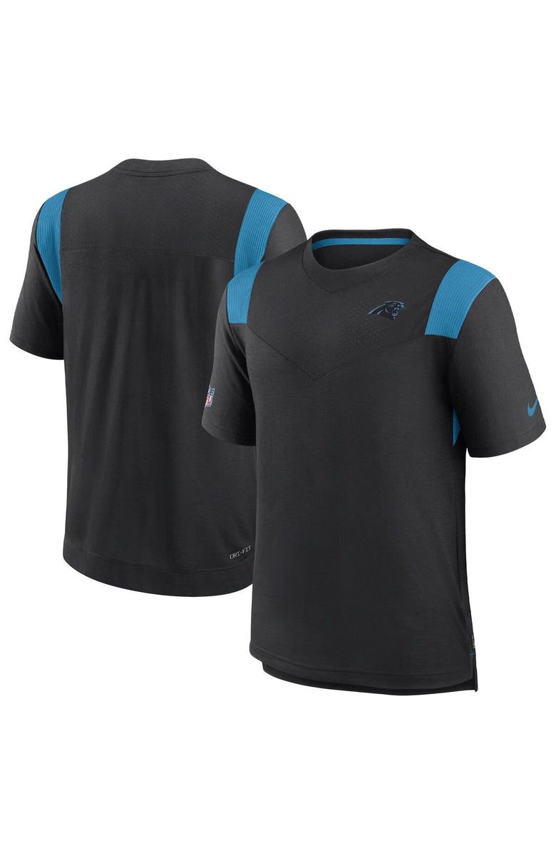 Nike Men's Nike Black Carolina Panthers Sideline Tonal Logo Performance Player T-Shirt, Main, color, Black