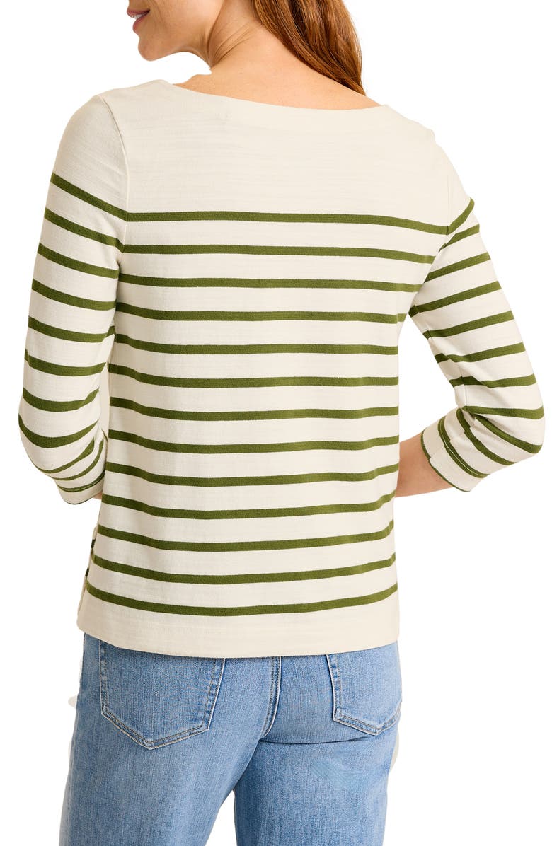 Tommy Bahama Bahama Bliss Stripe Knit Top, Alternate, color, Coconut