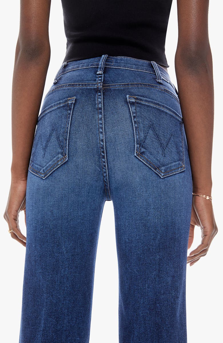 MOTHER The Hustler Roller Heel High Waist Wide Leg Jeans, Alternate, color,