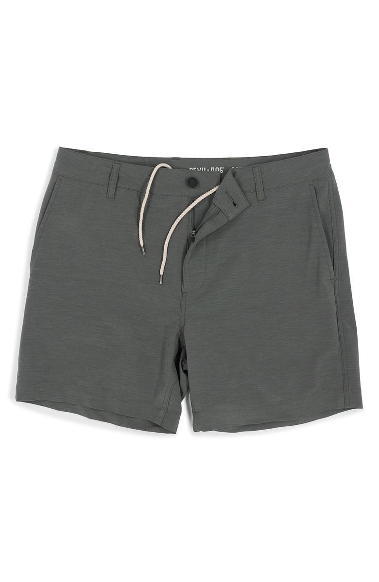 Devil-Dog Dungarees 6-Inch Hybrid Shorts, Alternate, color, Gunmetal