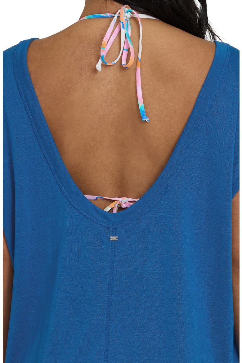 Hallow Wave Cover-Up Minidress, Alternate, color, TRUE BLUE