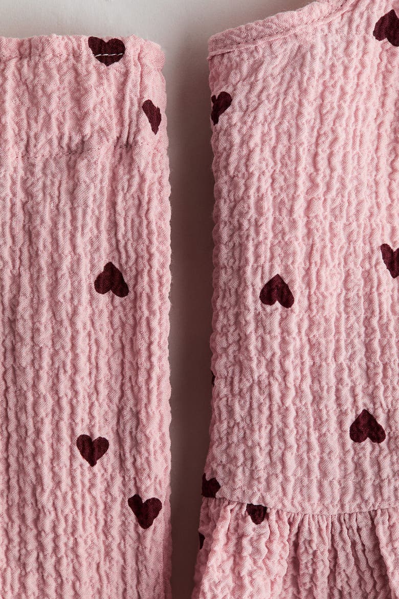 2-piece Top And Pants Set, Alternate, color, Light pink/hearts