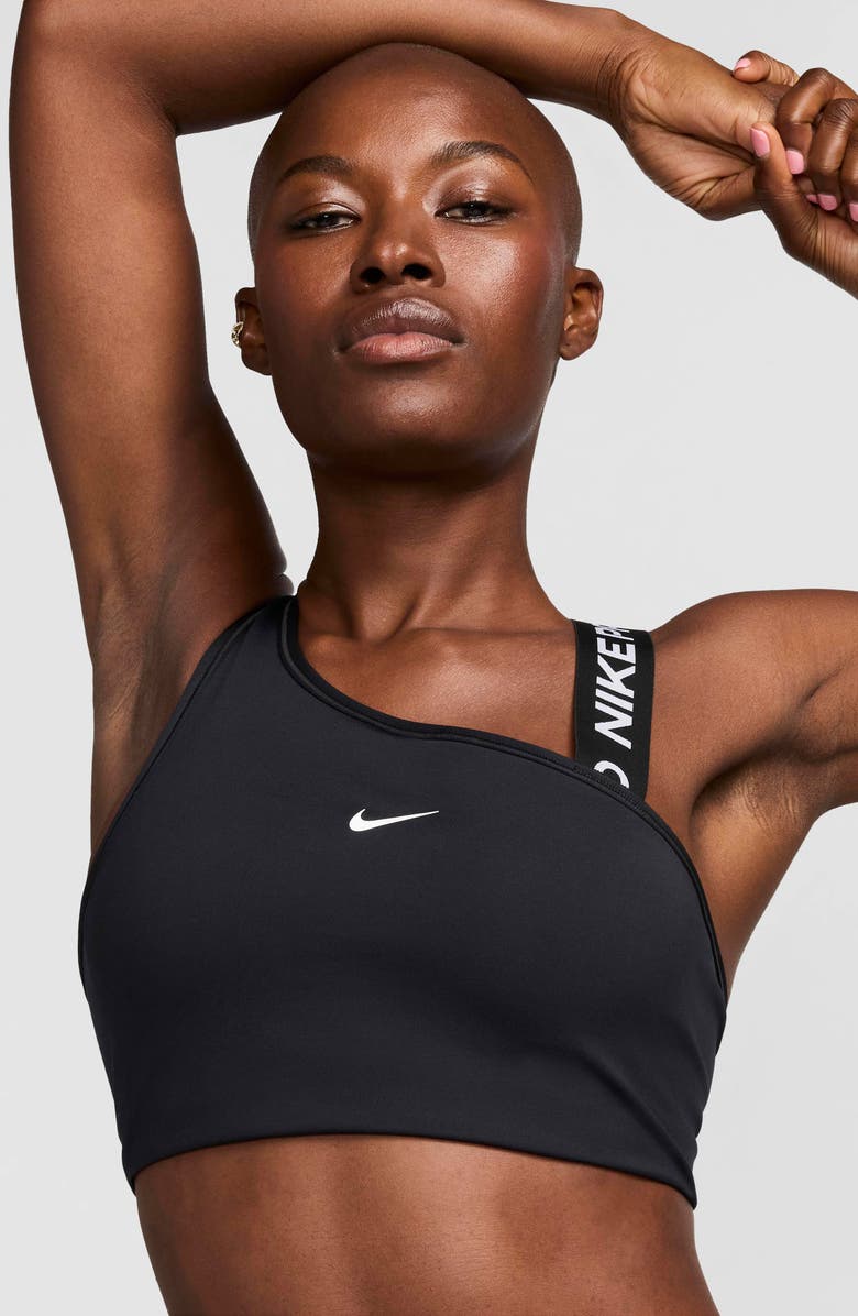 Nike Pro Swoosh Asymmetric Sports Bra, Alternate, color,
