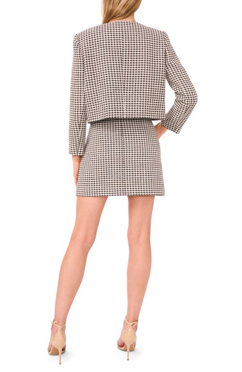 Cece Tweed A-line Miniskirt