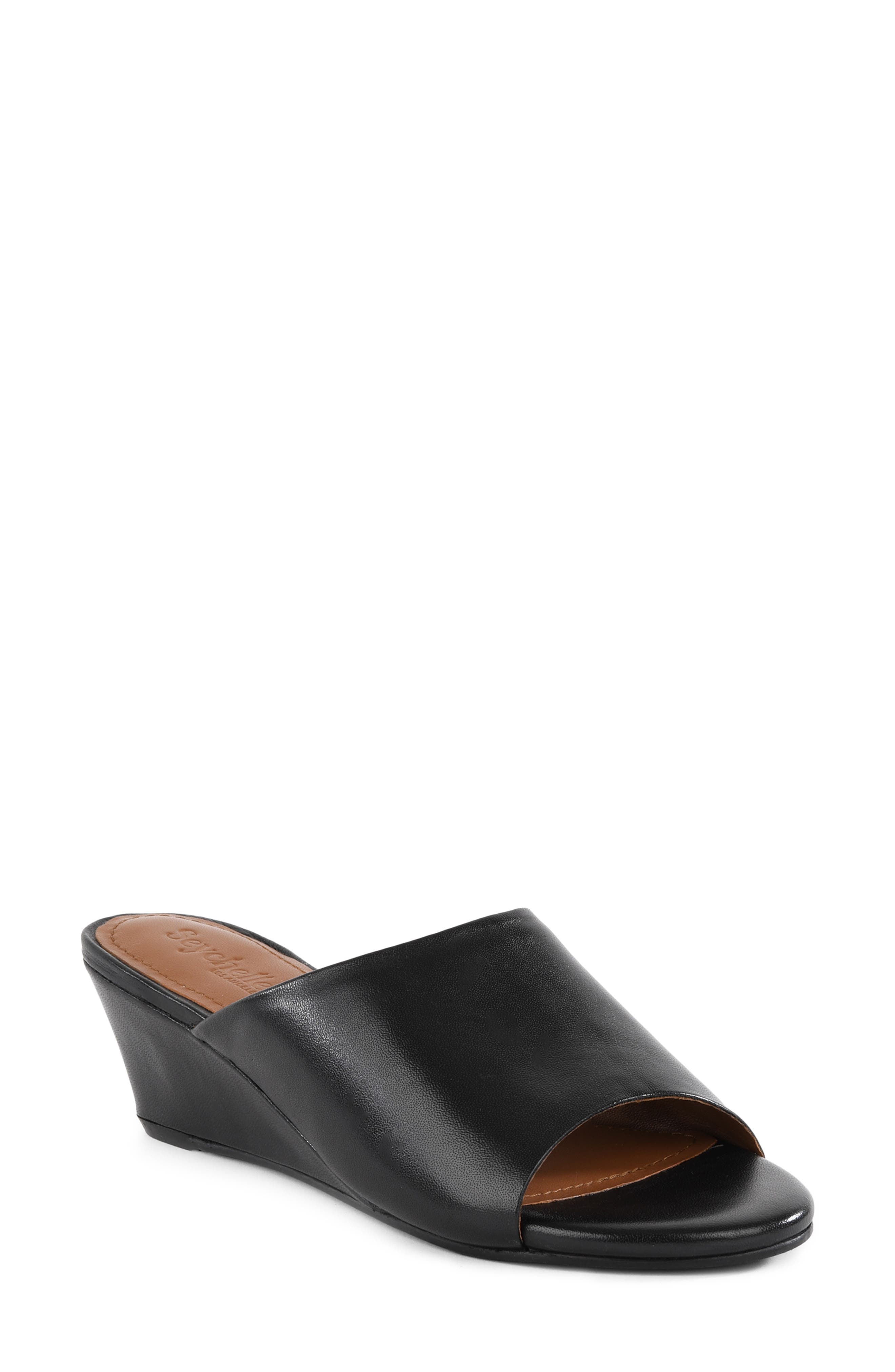Seychelles Isn't She Lovely Wedge Slide Sandal, Main, color, Black