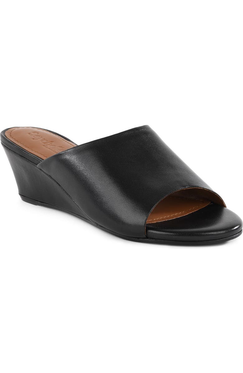 Seychelles Isn't She Lovely Wedge Slide Sandal, Main, color, Black