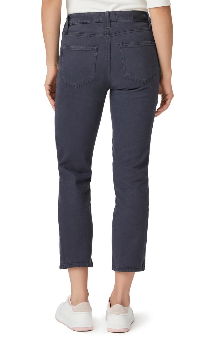 PAIGE Cindy High Waist Crop Slim Straight Leg Jeans, Alternate, color, Vintage Navy Haze