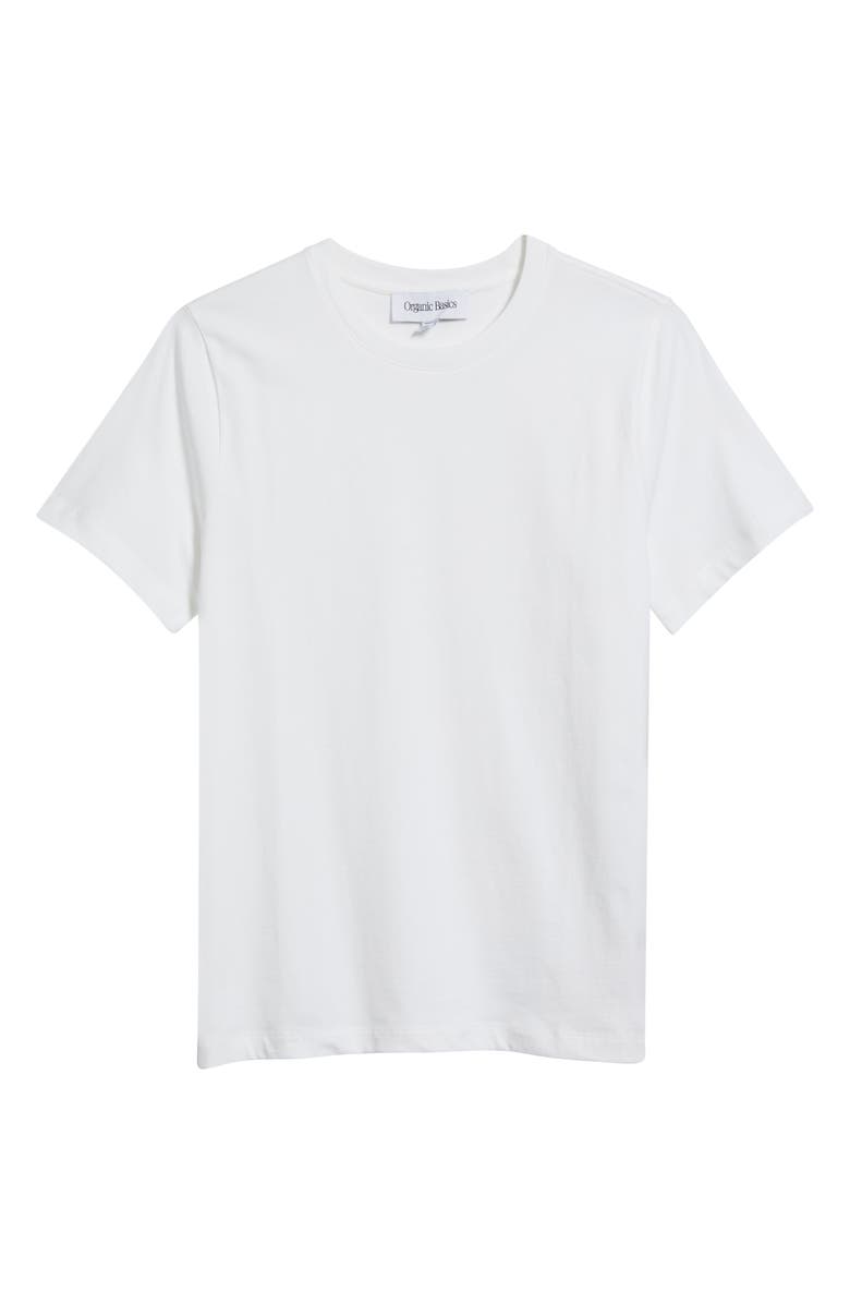 Organic Basics True Heavy Regular Fit Organic Cotton T-Shirt, Alternate, color, White