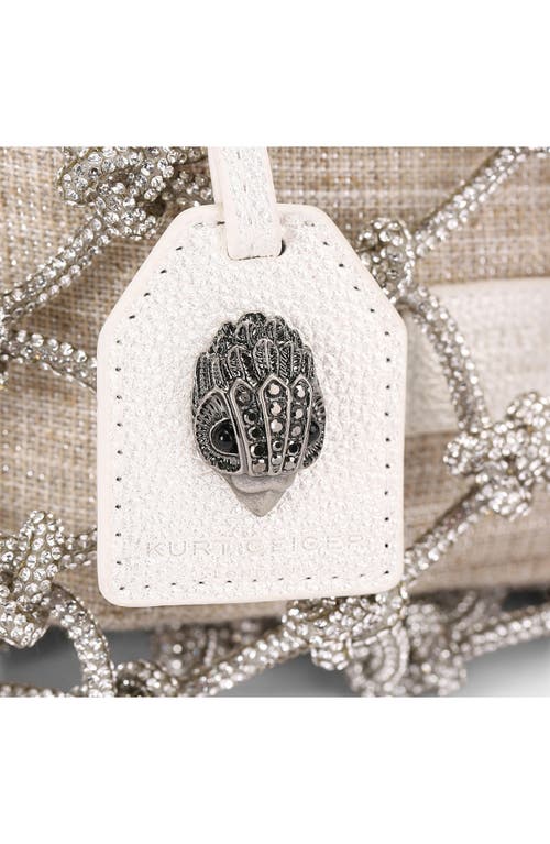 KURT GEIGER KURT GEIGER LONDON SMALL CRYSTAL MACRAMÉ BAG 