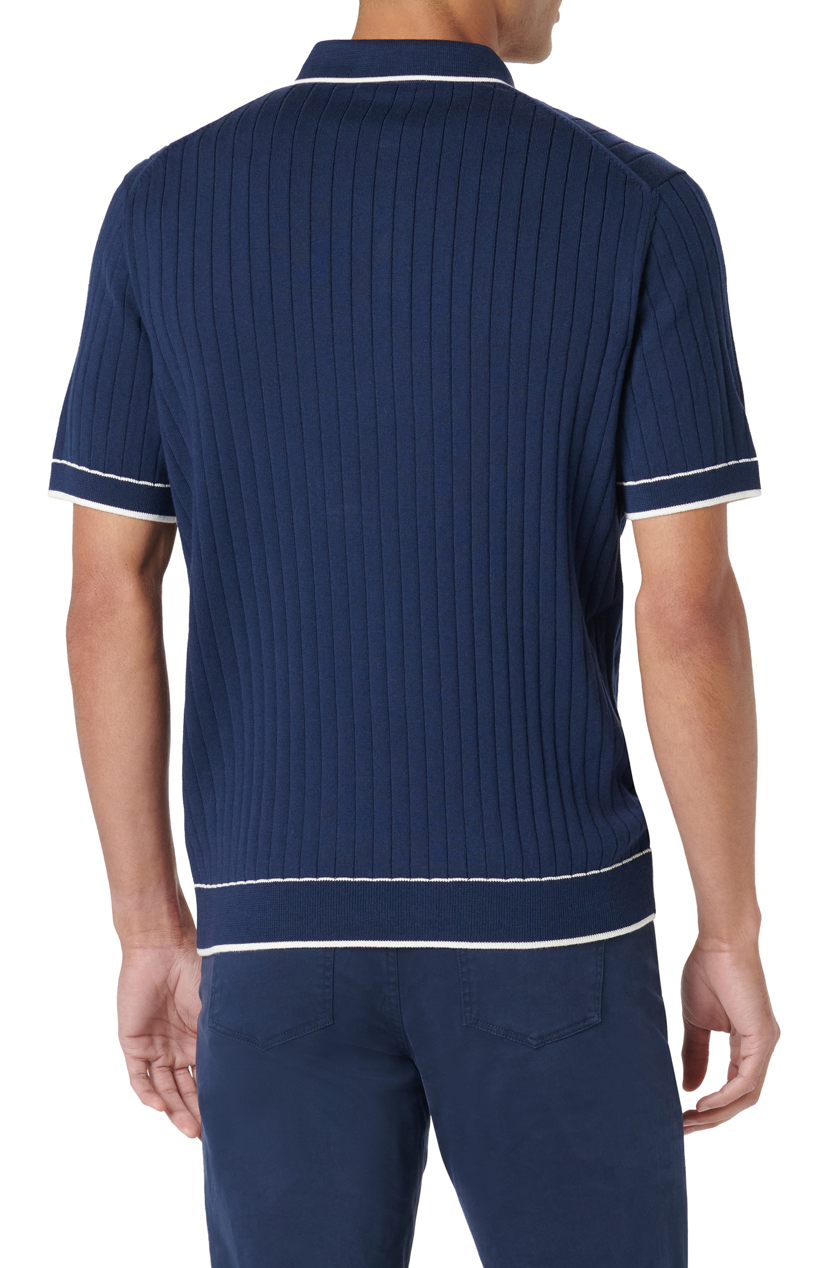 Rib Knit Polo - image 2