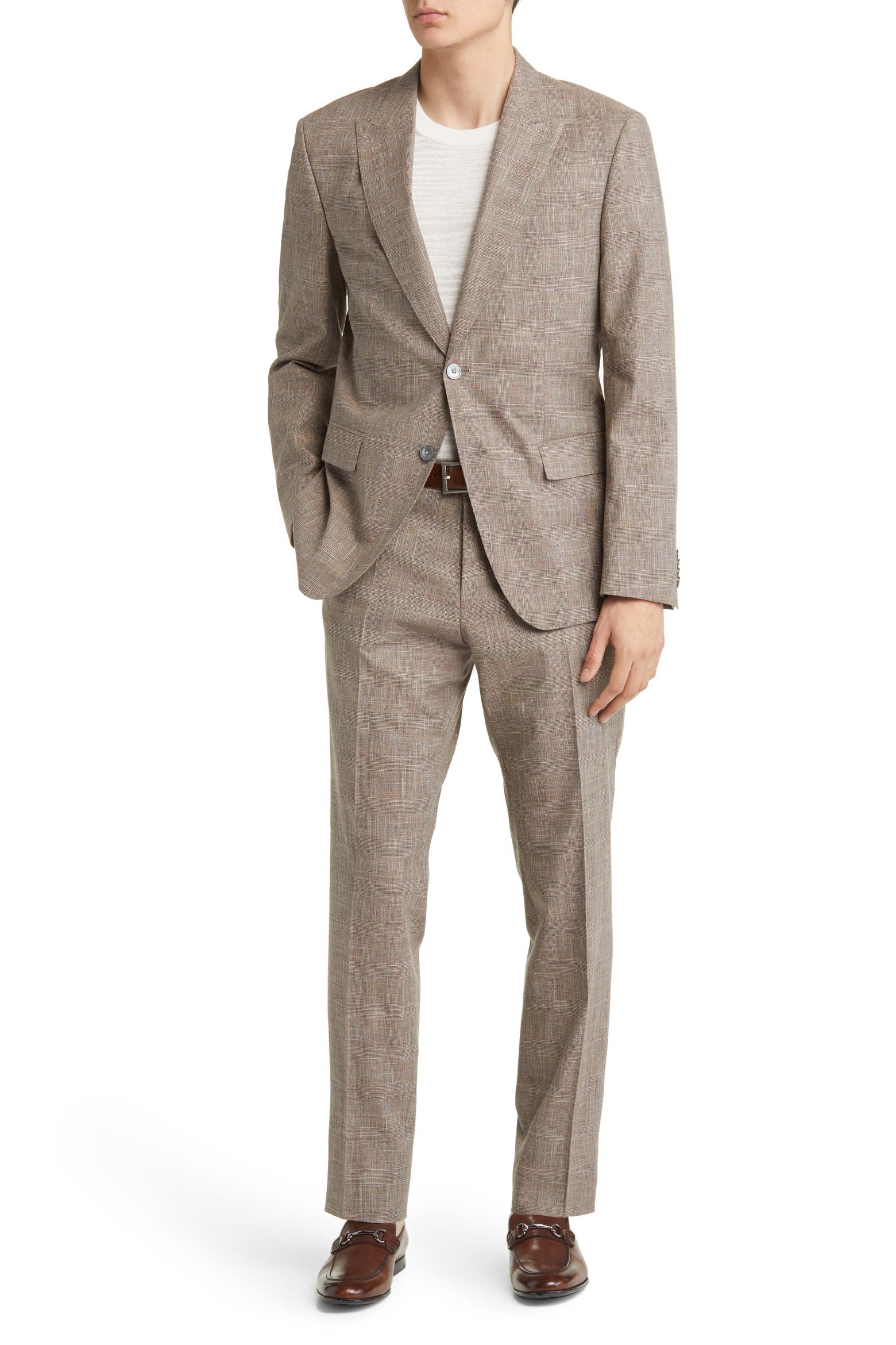 BOSS Men's Plaid Cotton & Wool Blend Suit only 2.79: eDeal Info