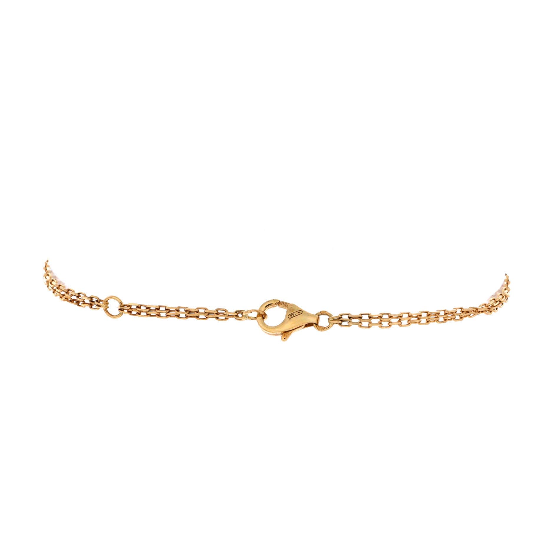 2 Diamonds Love Bracelet 18K Yellow Gold with Diamonds, Alternate, color, Metallic Gold