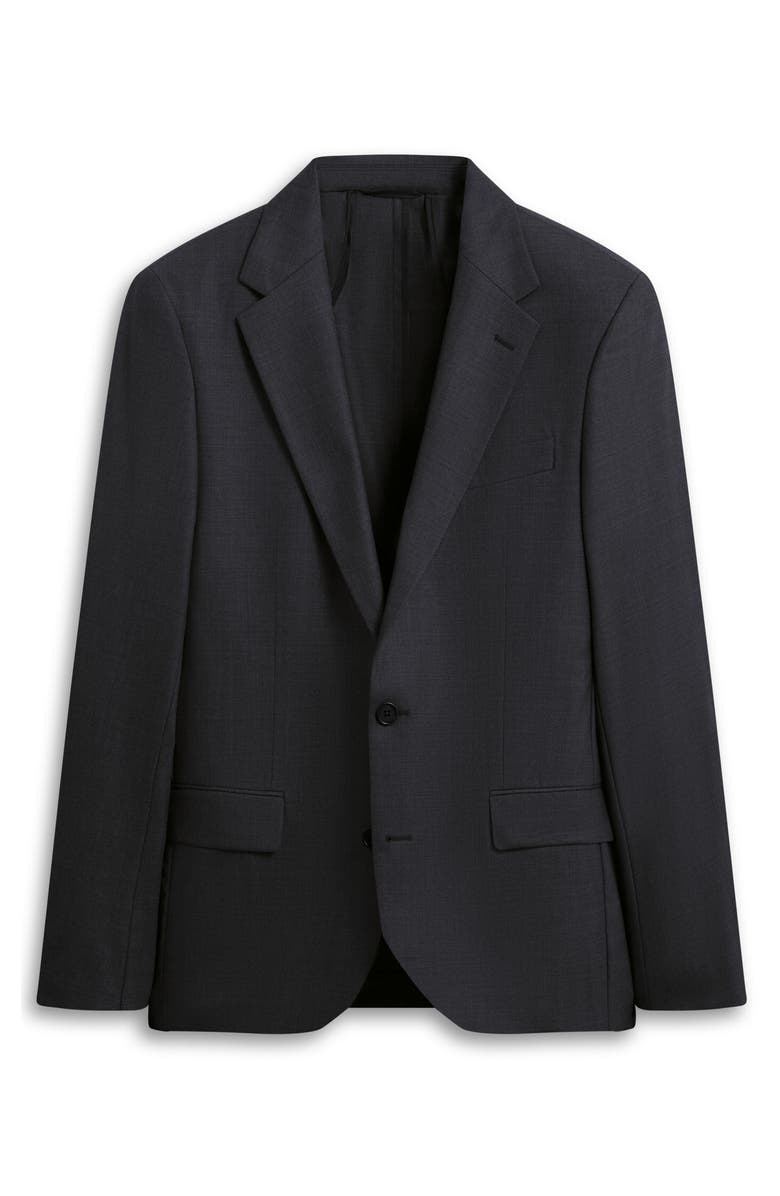 Bugatchi Solid Stretch Wool Travel Blazer, Alternate, color, Black