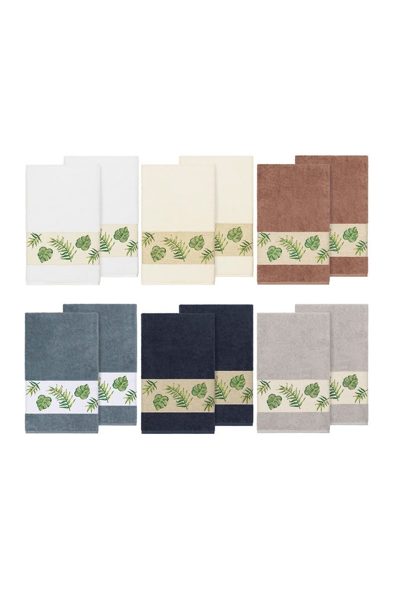 Zoe Embellished Bath Towel - Set of 2 - Teal, Alternate, color, TEAL