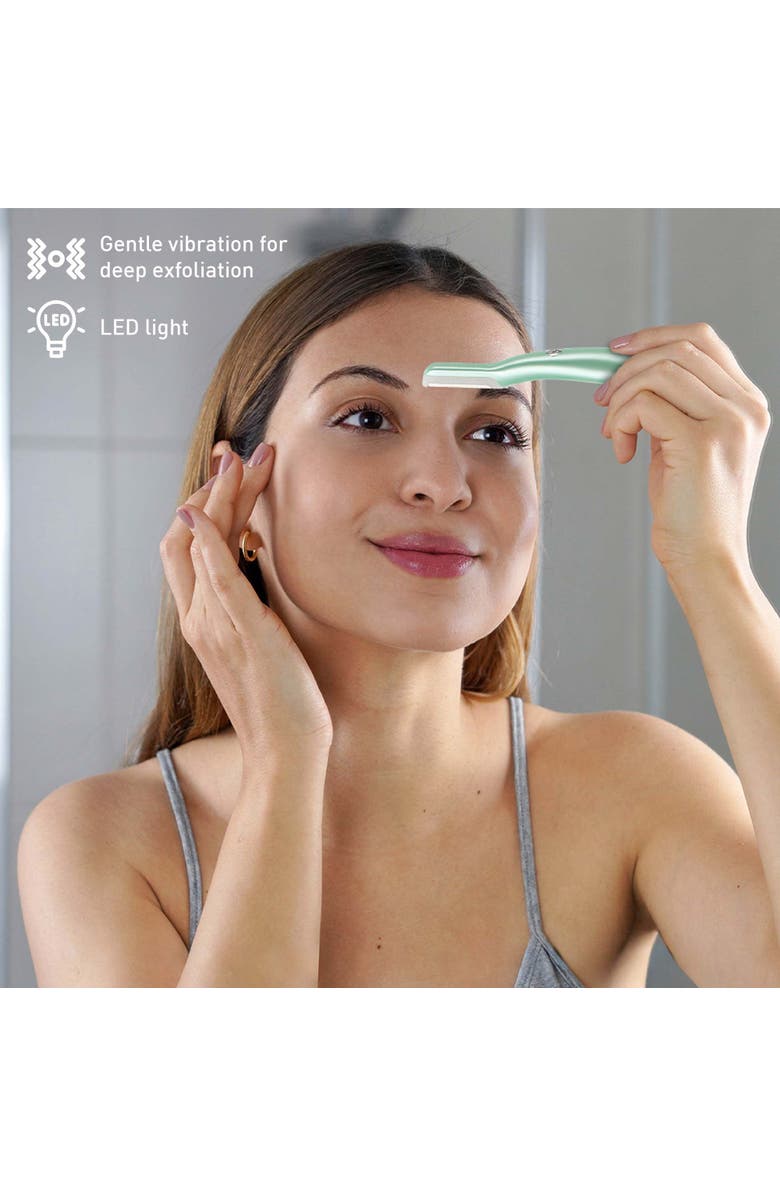 PURSONIC Beauty Duo Bundle - Heated Eyelash Curler with Comb + Precision Dermaplaning Hair Remover Tool for Flawless Lashes and Smooth Skin, Alternate, color, Multicolor