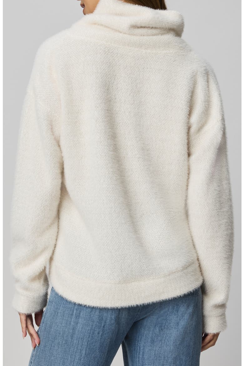 Rowan Fuzzy Cowl Neck Sweater, Alternate, color, WHITE