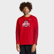 Nike Men's Nike Scarlet Ohio State Buckeyes 2025 Sideline Coach Performance Long Sleeve T-Shirt