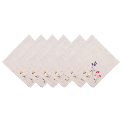 C & F Home C&f Home April Showers Napkin Set Of 6 In Neutral