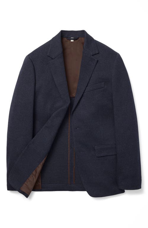 Bonobos Jetsetter Slim Fit Navy Glen Check Knit Wool Blend Sport Coat In Blue