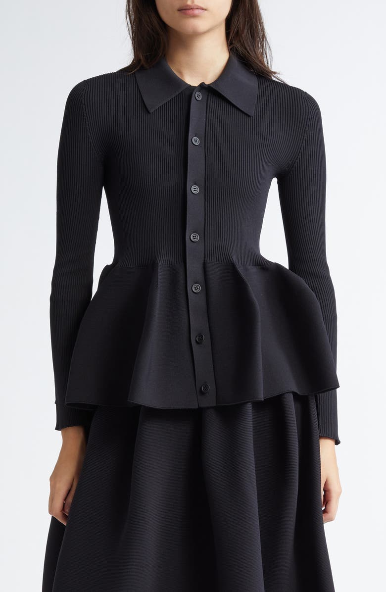 CFCL Pottery Peplum Rib Cardigan, Main, color, 