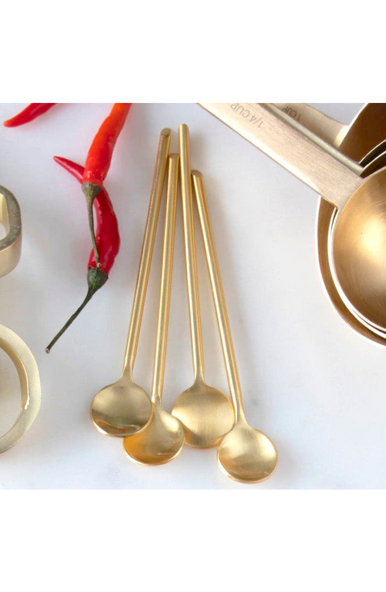 Be Home Luxe Thin Spoons - Set of 4, Alternate, color, Gold