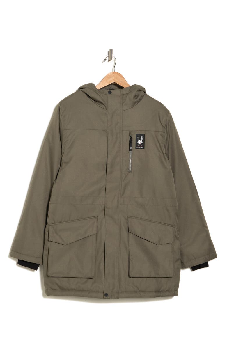 Spyder Hooded Parka, Alternate, color,