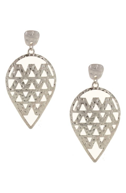 Jalynn Hammered Drop Earrings
