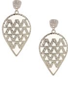 OLIVIA WELLES Jalynn Hammered Drop Earrings