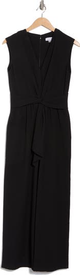 Knot Front Gauze Jumpsuit