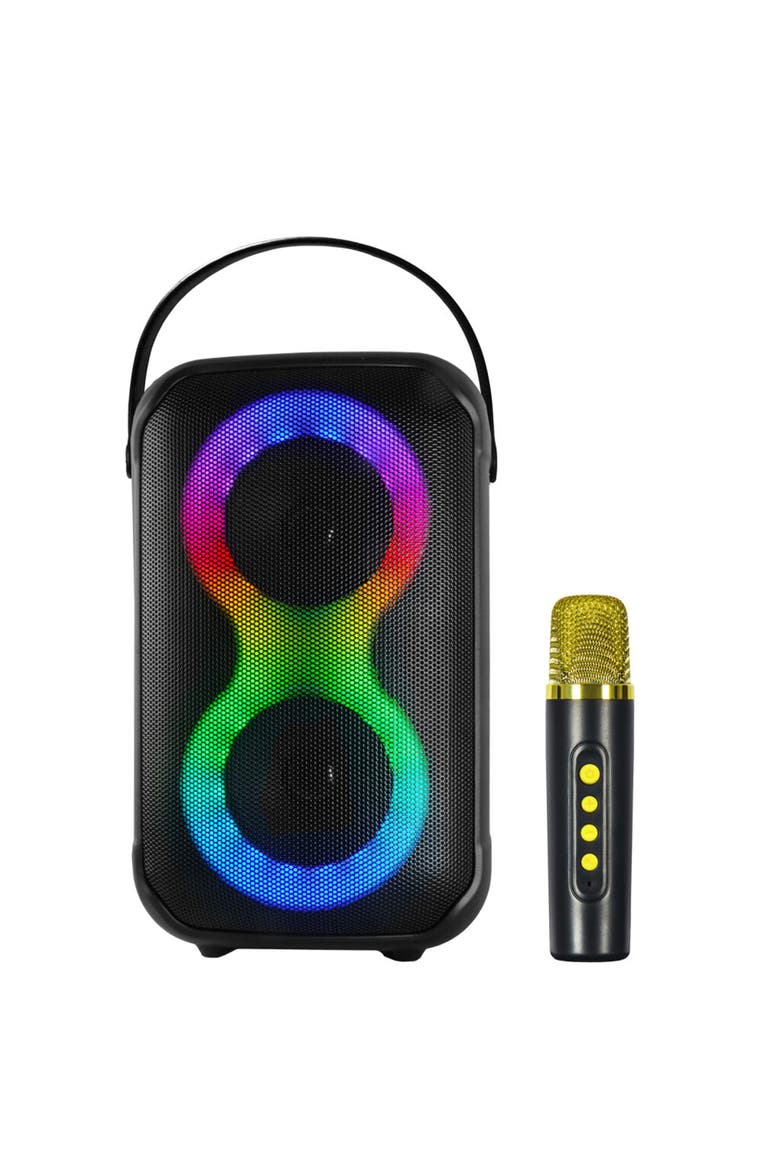 2x4" Bluetooth Karoake Party Speaker Wireless Mic, Main, color, Black