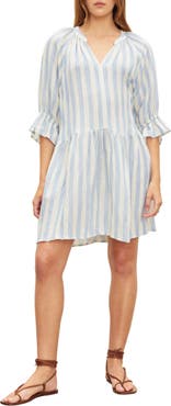 VELVET Jessica Striped Minidress
