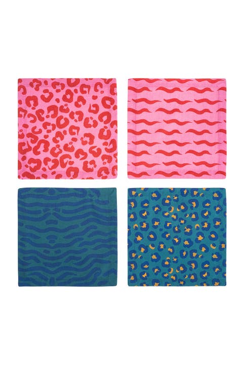 Nilufer's 4-pcs Digital Printed 100% Cotton Table Line