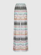 Missoni Wide-leg Trousers In Viscose And Cotton Lamé Lace Motif