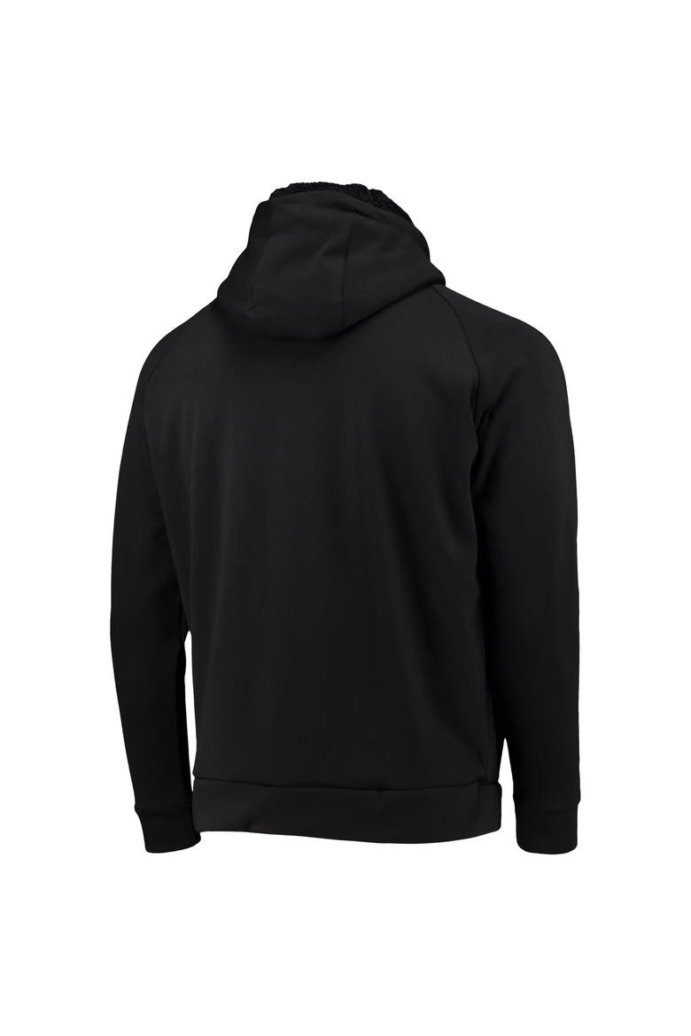 Men's Dunbrooke Black New Orleans Saints Shag Tri-Blend Full-Zip Raglan Hoodie, Alternate, color, Black