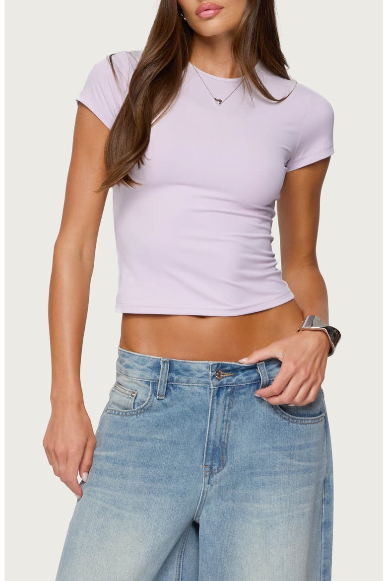 Tay Cap Sleeve T-Shirt, Main, color, LILAC