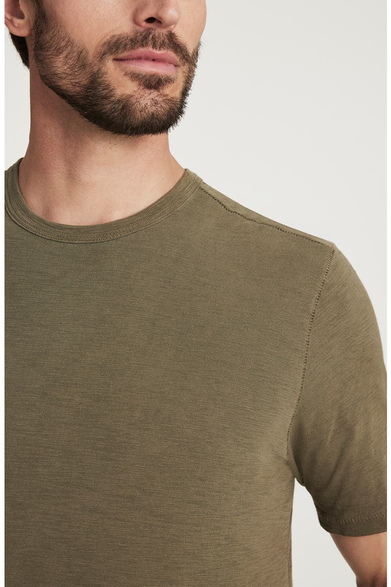Slub Cotton Crewneck T-Shirt, Alternate, color, KALAMATA